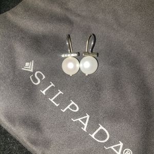 Silpada pearl drop earring